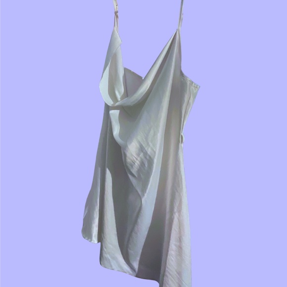 SHEIN Dresses & Skirts - SHEIN Asymmetrical White Draped Dress